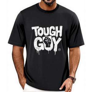 Men's Tough Guy Fist Graphic Drip Print Punk Style Casual Everyday Short Sleeve Tee Shirt